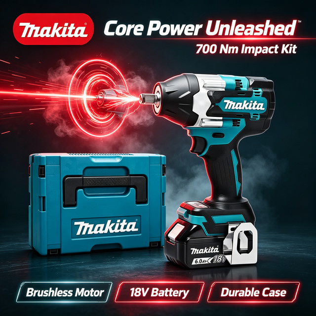Makita DTW700 Akku-Schlagschrauber bürstenlos 18 V mit 700 Nm und variabler Geschwindigkeit - Bild 1