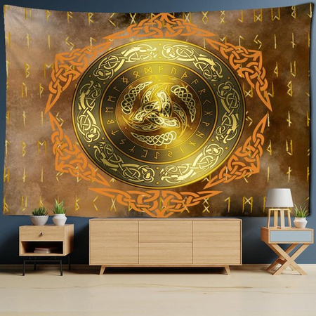 Bohemian Wandteppich Super Six in Multicolour mit abstraktem Grafikdesign, Breite: 95 cm, Höhe: 70 cm