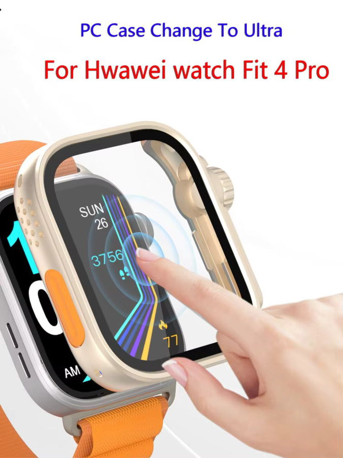 Huawei Uhrenzubehör Case für Huawei Fit 4 Pro, PC, Schwarz - Bild 6