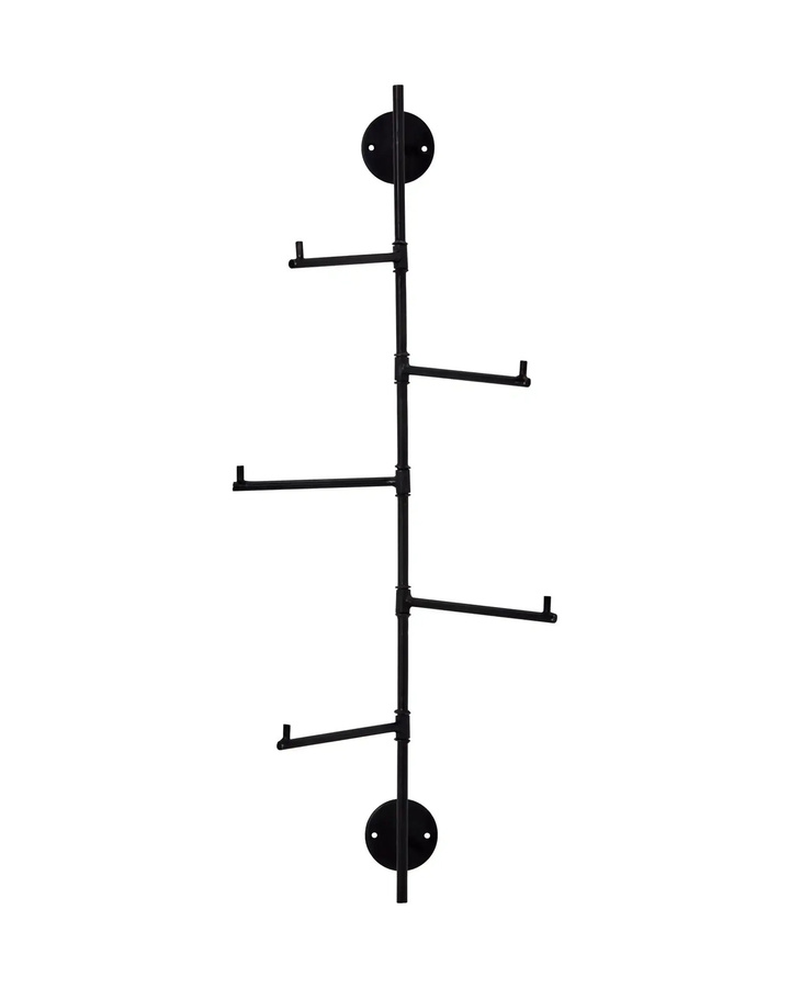 House Doctor Garderobe Flex in Schwarz aus Metall im industriellen Design, Breite: 70,5 cm - Bild 1