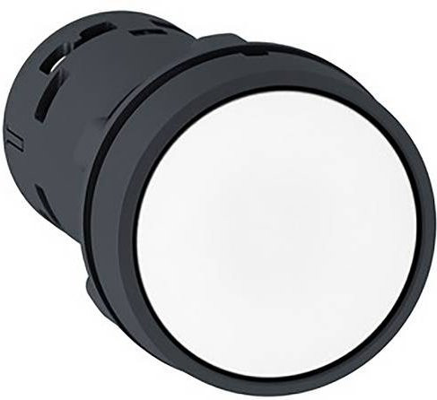 Schneider Electric Harmony XB7 Drucktaster XB7NA11 in Weiß aus Kunststoff mit Ø22mm und Schraubklemme - Bild 1