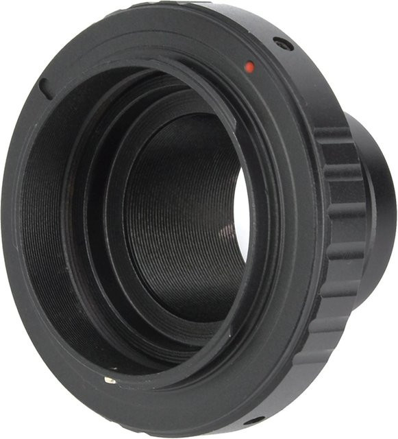 Canon EOS Mount Kamera Adapterring T2-EOS 1,25 Zoll Teleskop aus Aluminiumlegierung in Schwarz - Bild 1