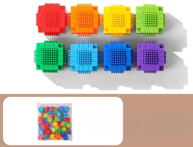 Qisi Kinder Würfelblock Bausteine Puzzle, Trainingsspielzeug - Bild 1