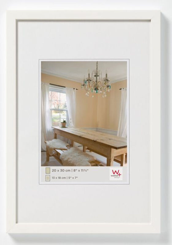 Walther Design Peppers Bilderrahmen aus Holz in Polarweiß, B/H: 29,7 x 42 cm - Bild 1