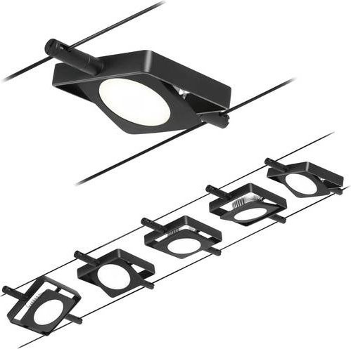 Paulmann 94424 Seil-Komplettsystem mit integriertem LED in Schwarz matt und Chrom - Bild 1