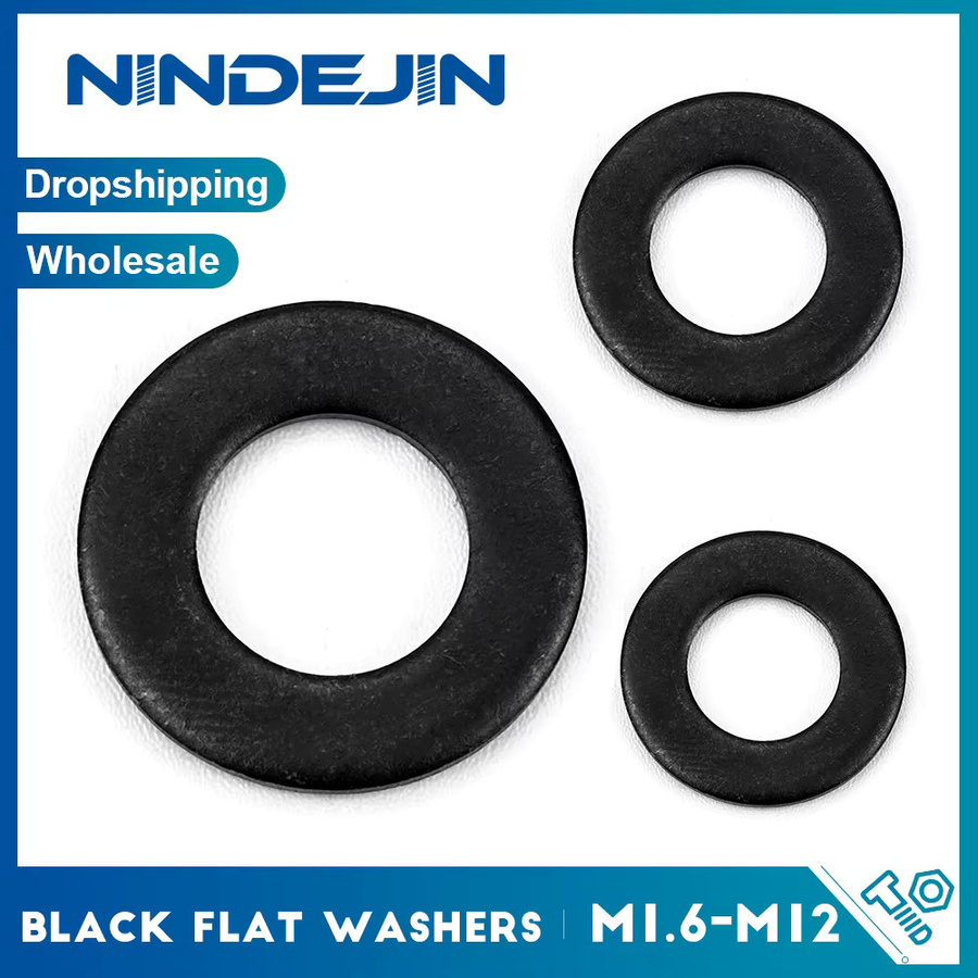 NINDEJIN Unterlegscheiben GB98 aus Edelstahl 304 in Schwarz, verschiedene Größen von M1,6 bis M10 - Bild 5