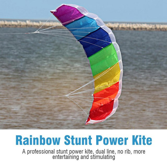 Shoemst Stunt Power Sport Drachen, blau, bunt / mehrfarbig, Outdoor Strandspielzeug - Bild 1