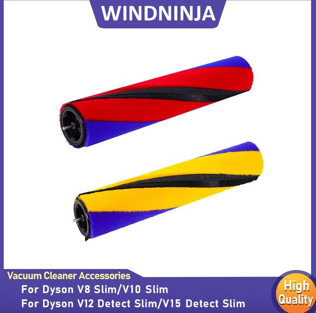 Dyson Ersatz Hauptbürste Soft Roller für V8 Slim V10 Slim V12 Detect Slim V15 Detect Slim in Gelb und Multicolour - Bild 1