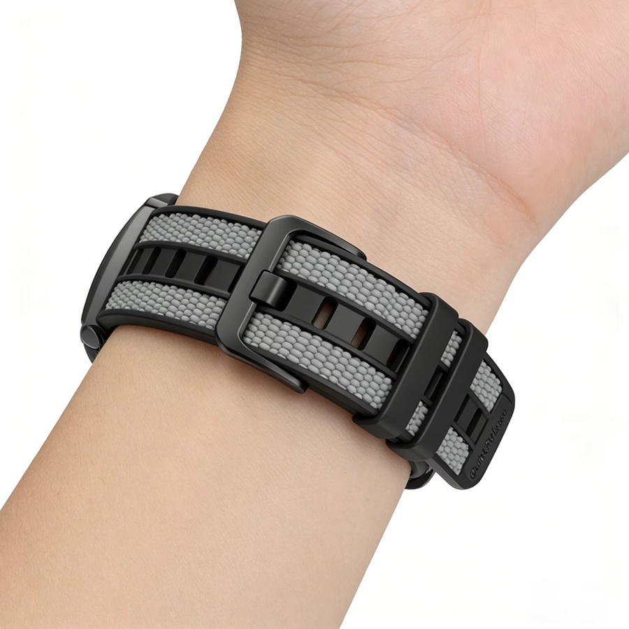 I LOVE LUO Uhrenarmband Silikon, Schwarz, Unisex - Bild 4