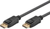 goobay DisplayPort 1.4 Verbindungskabel in Schwarz mit DisplayPort Stecker auf DisplayPort Stecker - Bild 1
