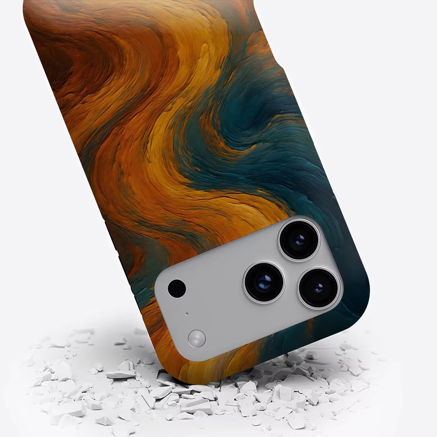 Swirl Glow magnetische Handyhülle für iPhone 17 16 15 14 13 Pro Max Plus, robuste doppelschichtige Hülle in Multicolour - Bild 3