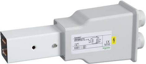 Schneider Electric KBB40ABD44TW KBB Endeinspeisung 40A, 2 Netze, 3L+N+PE, Rechtsmontage mit Fernsteuerung, Grau/Weiß - Bild 1