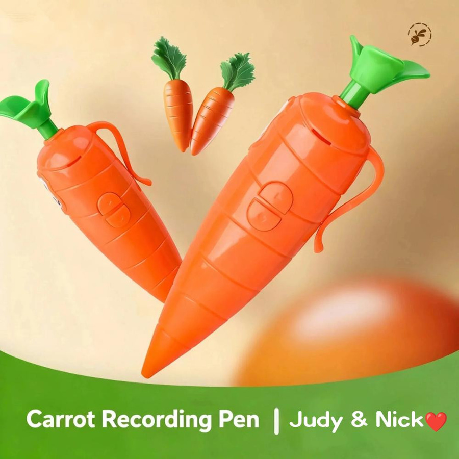 Judy Nick Karotte Voice Recorder Elektronischer Kugelschreiber als Soundspielzeug in Orange - Bild 2