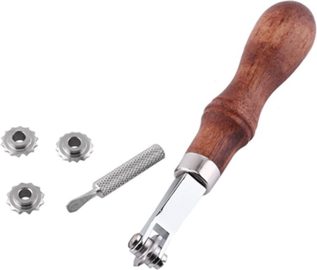 GoolRC Leathercraft Spacer Prägesystem Set für Lederarbeiten in Braun - Bild 1