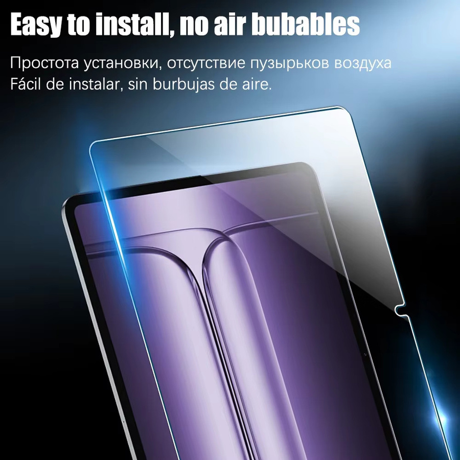 2er-Pack Gehärtetes Glas Screen Protector für OnePlus Pad 3/2 Pro und OPPO Pad 4 Pro 13,2 Zoll, Transparent, 9H HD Schutzfolie mit voller Abdeckung - Bild 4