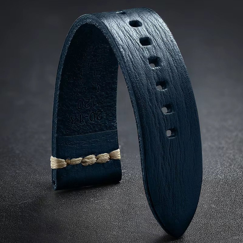 ADDIESDIVE Uhrenarmband Rindsleder, Vintage, Unisex, 20 mm, 22 mm - Bild 1