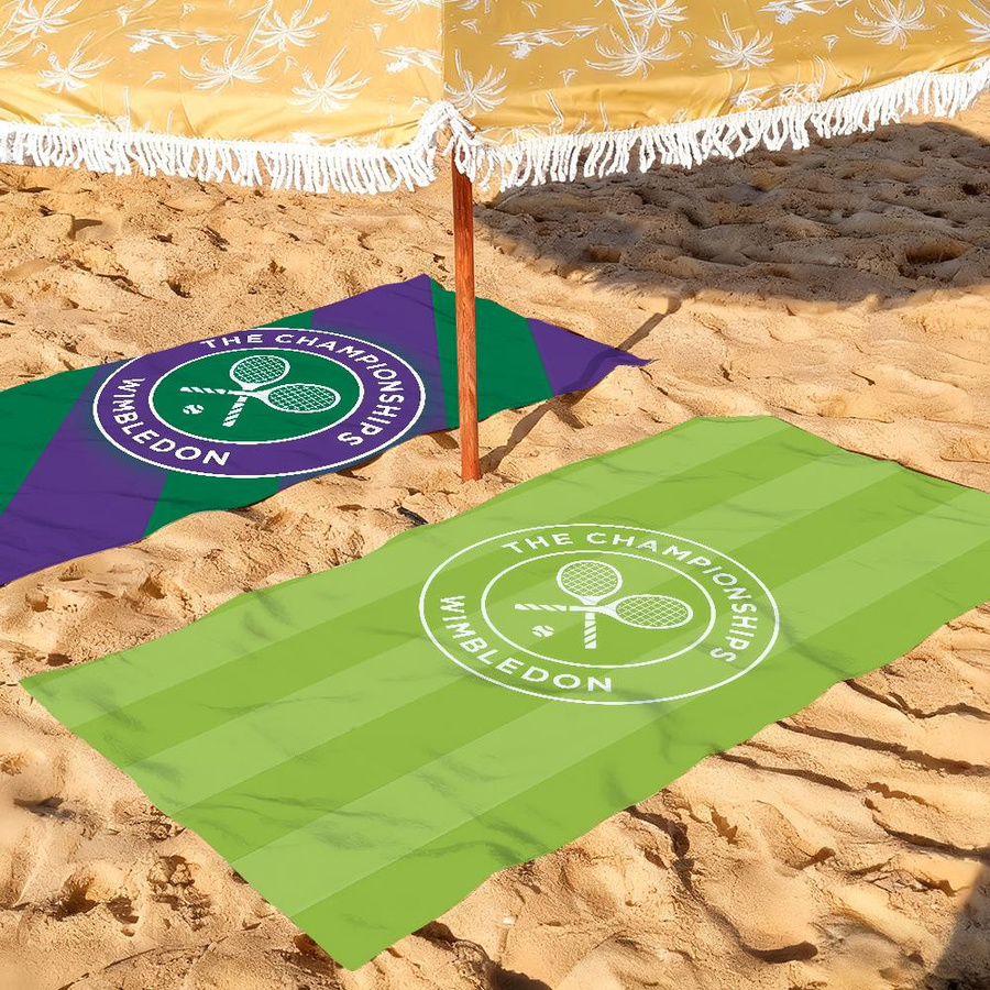 JINGYUE Pet Strandtuch Wimbledon-Logo in Multicolour, B: 50 cm, L: 100 cm - Bild 2