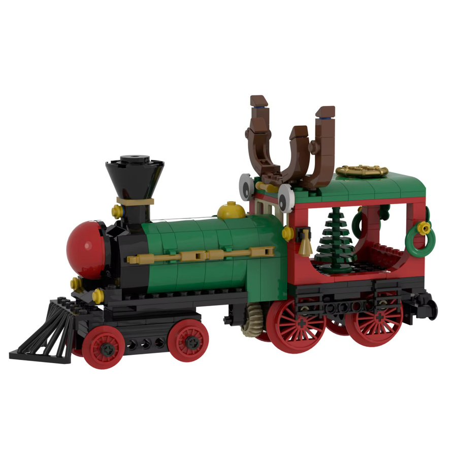 Sky Feather Elektrischer RC-Elch-Zug, Bausteine Spielzeug, Weihnachtsparty-Zubehör - Bild 3