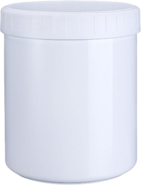 Stapelbare und auslaufsichere Küchenaufbewahrungsbehälter aus lebensmittelechtem Kunststoff, Farbe Weiß, mit Luftdicht-Verschluss, Sortiment von 300 ml bis 1000 ml - Bild 1