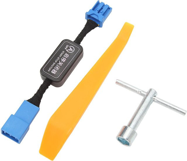 TOMTOP Automatischer Stopp-Start-Sensor Stecker zur Deaktivierung des Motor-System-Stopp-Start-Geräts in Gelb und Schwarz - Bild 1