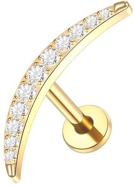 zjy8 Ohrringe, Titan, Gold, Damen - Bild 1