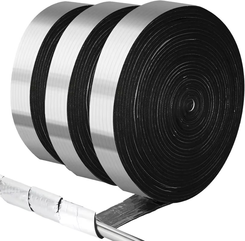 Frostschutzband für Rohre mit Aluminiumfolie zur Isolierung in Silber - Bild 5