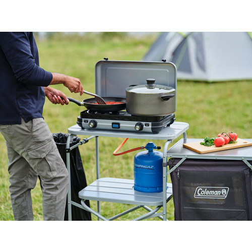 Campingaz Camping Kitchen 2 Maxi Kartuschenkocher mit 2 Brennern in Silber - Bild 3