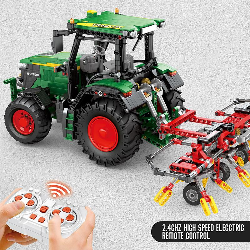 Linyi toy Bausteine Traktor Gebäude RC App 1828 Teile - Bild 3