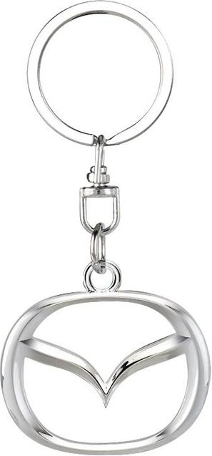 Schlüsselanhänger Mazda, Zinklegierung, silber, Unisex - Bild 1