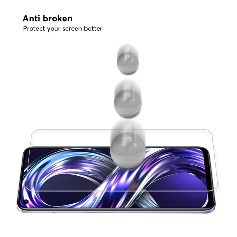 3er-Pack Displayschutzfolie aus gehärtetem Glas für Realme C31 C35 C11 C21 C21Y C25 C20 C15 C12 V30 in Transparent - Bild 3