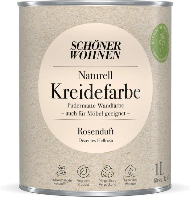 Schöner Wohnen Kreidefarbe Naturell Rosenduft in Pink - Bild 1