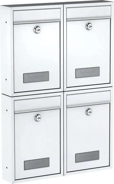 BASI Briefkasten Set Basi 4x BK 100M in Matt Weiß - Bild 1