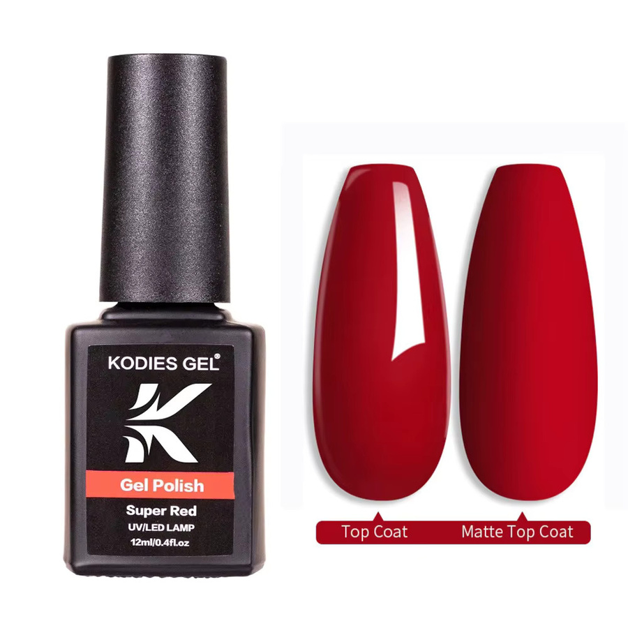 KODIES GEL Super Red Nagellack, Rot, Glänzend - Bild 6