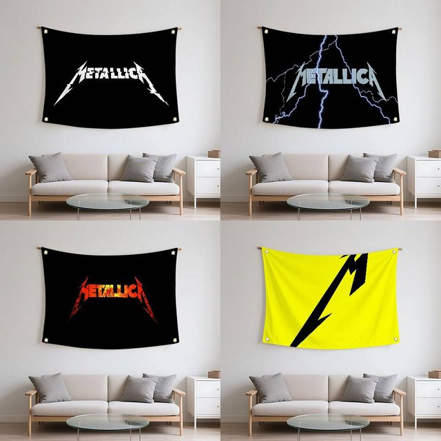 52TOYS Metallica Flagge als moderne Raumdekoration für Zuhause und Outdoor aus Textil - Bild 1