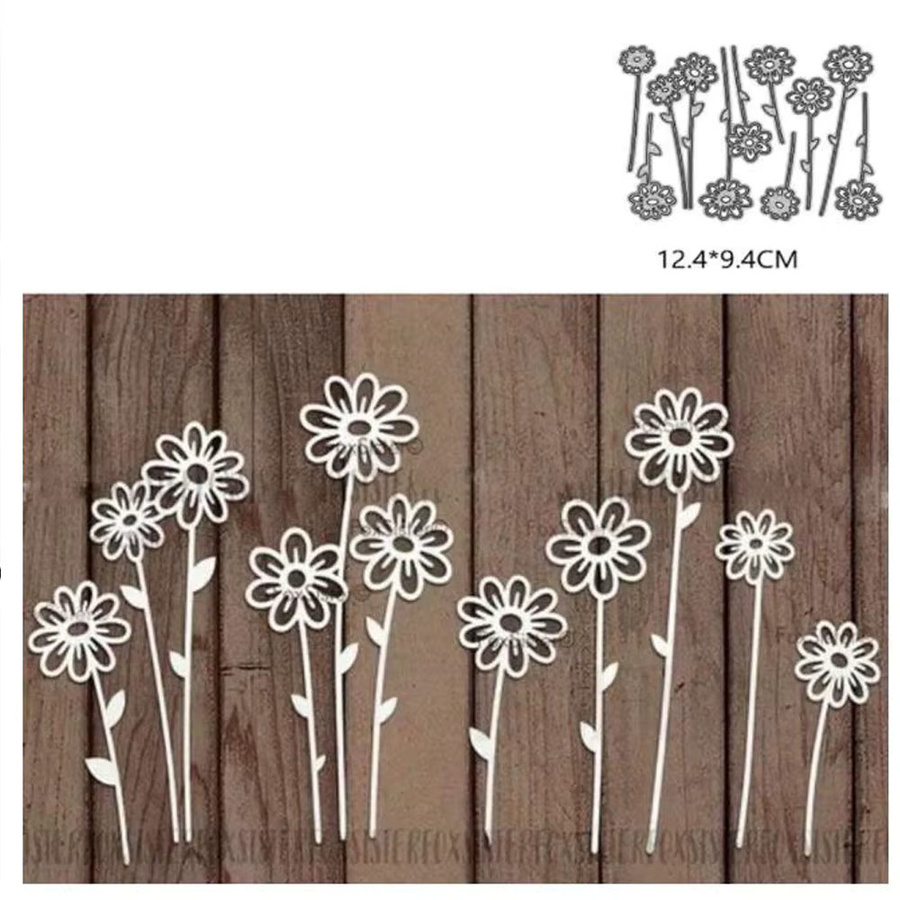 Metall-Schneideformen für Blumen zur DIY-Dekoration von Scrapbooking-Alben, Papierkarten und Bastelarbeiten - Bild 4