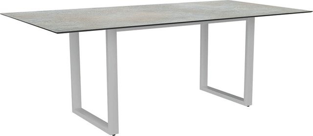 Stern Kufentisch Silverstar 2.0 aus Aluminium in Weiß mit Tischplatte Dekor Quartz, B/T: 200 x 100 cm - Bild 1
