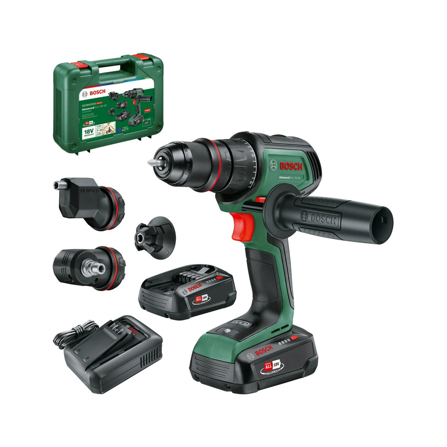 Bosch Advanced Drill 18V-80 QuickSnap Akku-Bohrschrauber 18V in Grün/Schwarz - Bild 3