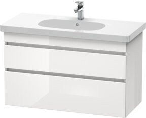 Duravit Waschtischunterschrank DuraStyle in Weiß Hochglanz, wandhängend, B/T/H: 100 x 45,3 x 61 cm - Bild 1