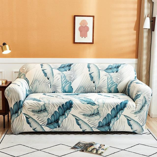 Housmife Elastischer Sofabezug mit floralem Design, Mehrfarbig, für 1-Sitzer, Breite: 90-140 cm - Bild 1