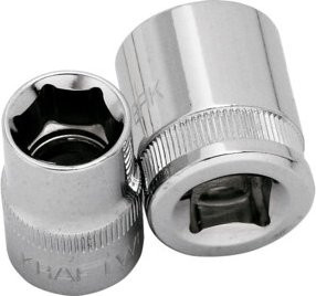 Kraftwerk Stecknuss 3/8 Zoll 17 mm aus Chrom-Vanadium in Silber - Bild 1