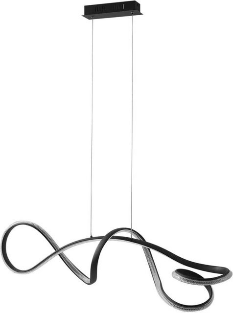 Lucande Rodado LED Pendelleuchte modern aus Aluminium in Schwarz - Bild 1