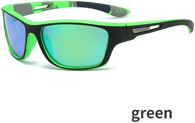 CICI Global Glasses Sonnenbrille, quadratisch, Kunststoff, blau, Unisex, polarisiert - Bild 1