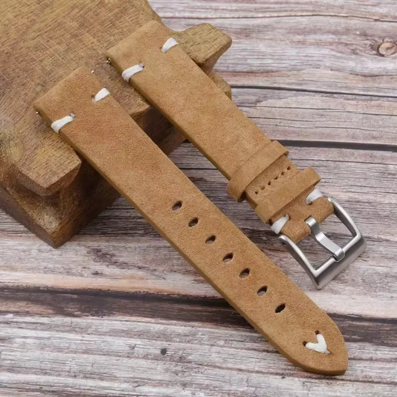 Uhrenarmband Leder, Vintage, Unisex, 18 mm, 20 mm, 22 mm - Bild 4