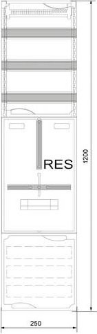 Siemens 8GS20972 8GS2097-2 Montagezubehör Breite: 120,0 cm, Tiefe: 25,0 cm - Bild 1
