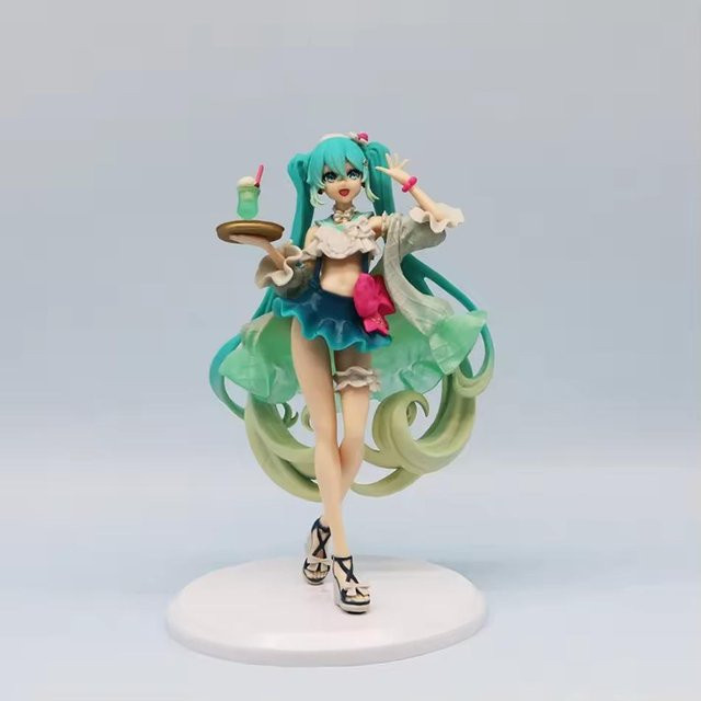 Hatsune Miku Figur Soda-Sahne-Kleid PVC Modell Spielzeug 14+y - Bild 1
