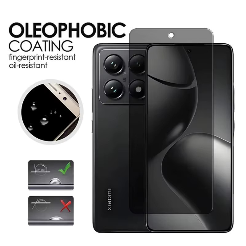 3er Set Anti-Spy Sichtschutzglas-Displayschutzfolien für Xiaomi Mi 11T 12T 13T 14T Pro 11 12 Lite aus gehärtetem Glas - Bild 3