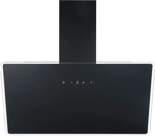Respekta Schräghaube Lora in Schwarz mit LED-Display und Timer, Breite: 90 cm - Bild 1