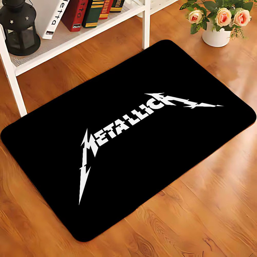 Moderner Metallica Teppich in Schwarz für Wohnzimmer und Schlafzimmer von 52TOYS - Bild 6