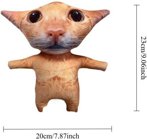 Yiran toy Katzen Plüschtiere, Kuscheltier Kissen, Braun, ab 14 Jahren - Bild 1