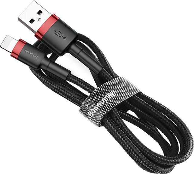 Baseus Cafule USB-A auf Lightning Daten- und Ladekabel, 18W, Rot, 2m - Bild 1